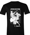 Attack on Titan T-Shirt Monochrome Trio Size XL