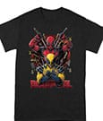 Deadpool T-Shirt Deadpool und Wolverine Pose Größe L