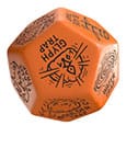 Viridian Jumbo Dice Trap Generator Die D12 Orange