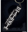 Death Note Schlüsselanhänger aus Gummi mit Logo, 6 cm