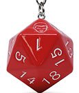 Stranger Things 3D-Gummi-Schlüsselanhänger D20 6 cm