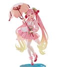 Hatsune Miku AMP PVC Statue Newley Written Sakura Miku Sakura Dress Ver. 21 cm