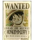 One Piece LED Wandleuchte Light Wanted Ruffy 30 cm