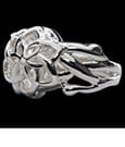 Herr der Ringe Nenya – Der Ring von Galadriel (Sterlingsilber), Größe 7,25