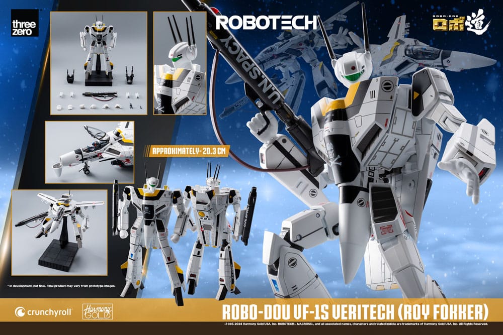 Robotech Action Figure ROBO-DOU VF-1S Veritech (Roy Fokker) 20 cm