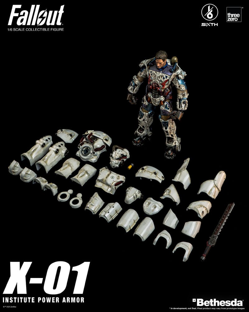 Fallout FigZero Action Figure 1/6 X-01 Institute Power Armor 37 cm