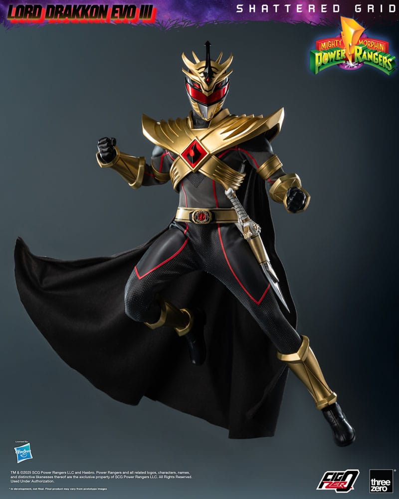 Mighty Morphin Power Rangers Shattered Grid  FigZero Action Figure 1/6 Lord Drakkon Evo III 30 cm
