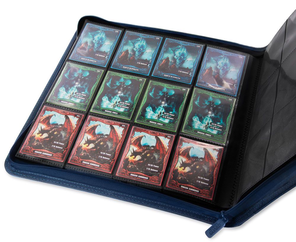 Ultimate Guard Zipfolio 480 – 24-Pocket XenoSkin (Quadrow) – Blau