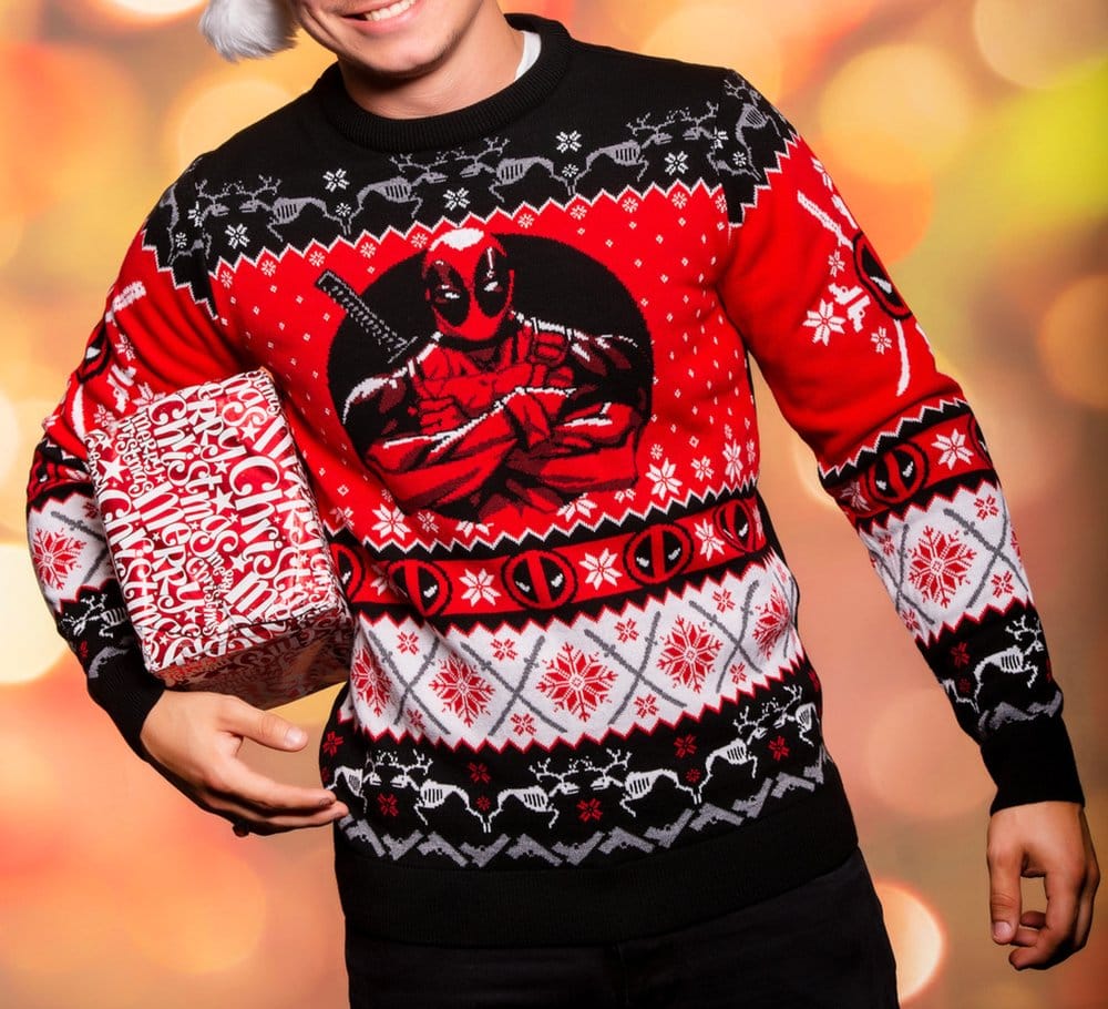 Deadpool Christmas Sweater Size M