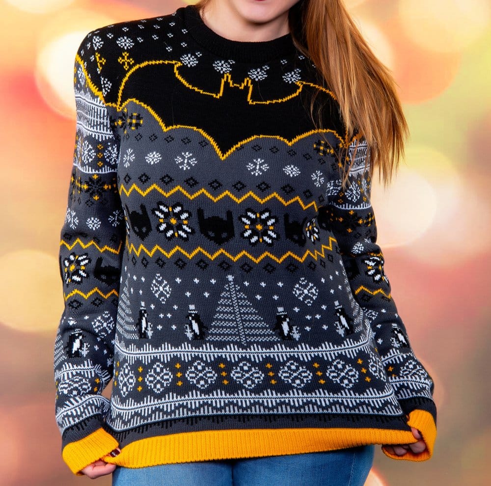 Batman Christmas Sweater Penguin Size XXL