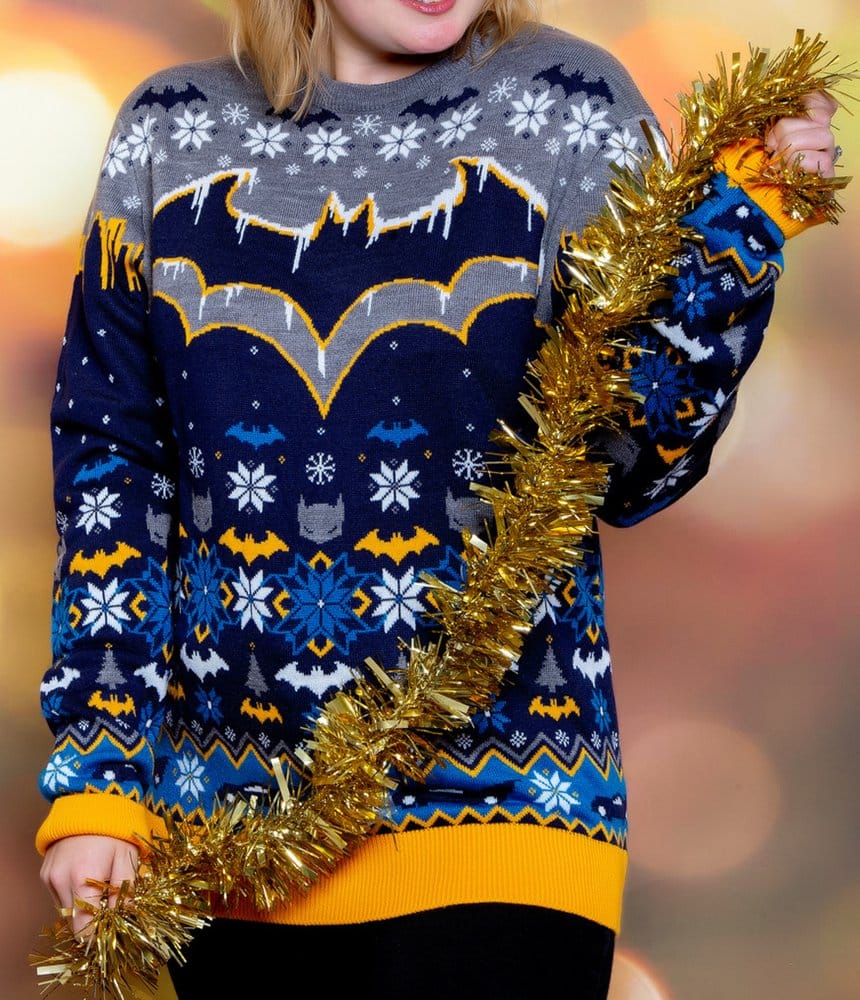 Batman Christmas Sweater Frosty Size XL
