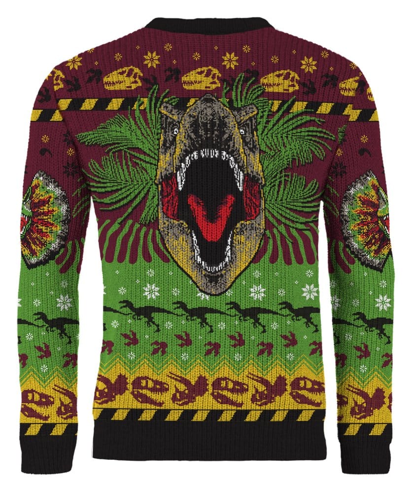 Jurassic Park Christmas Sweater Happy Rexmas Size XL