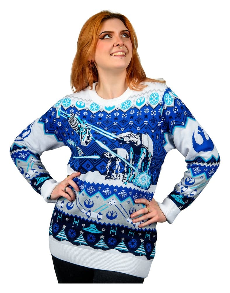 Star Wars Christmas Sweater AT-AT Assault Size M