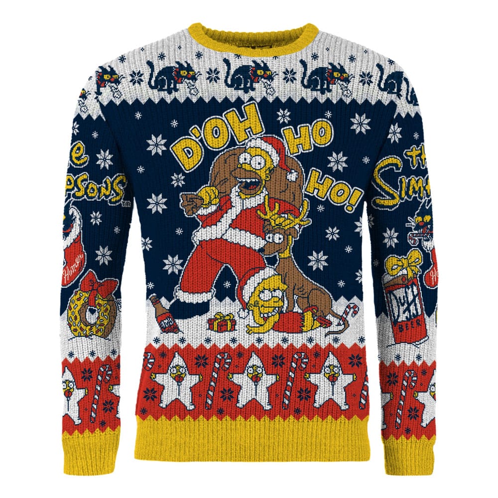 Simpsons Christmas Sweater D'oh Ho Ho! Size XL