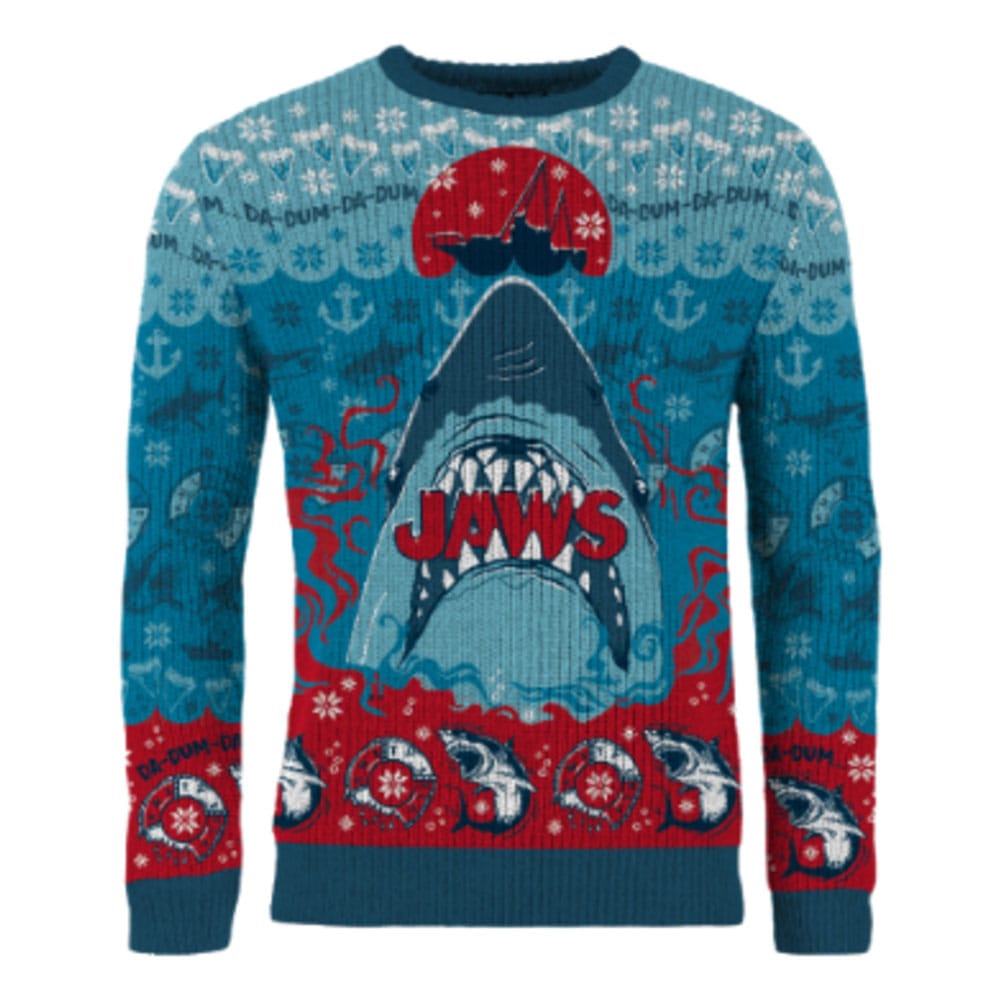 Jaws Christmas Sweater Jaws  Size S