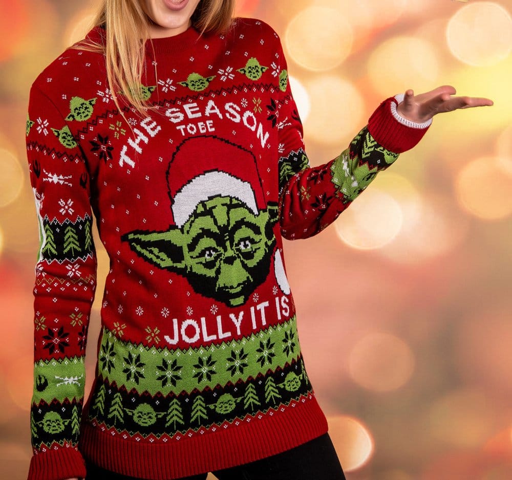 Star Wars Christmas Sweater Yoda Size XL