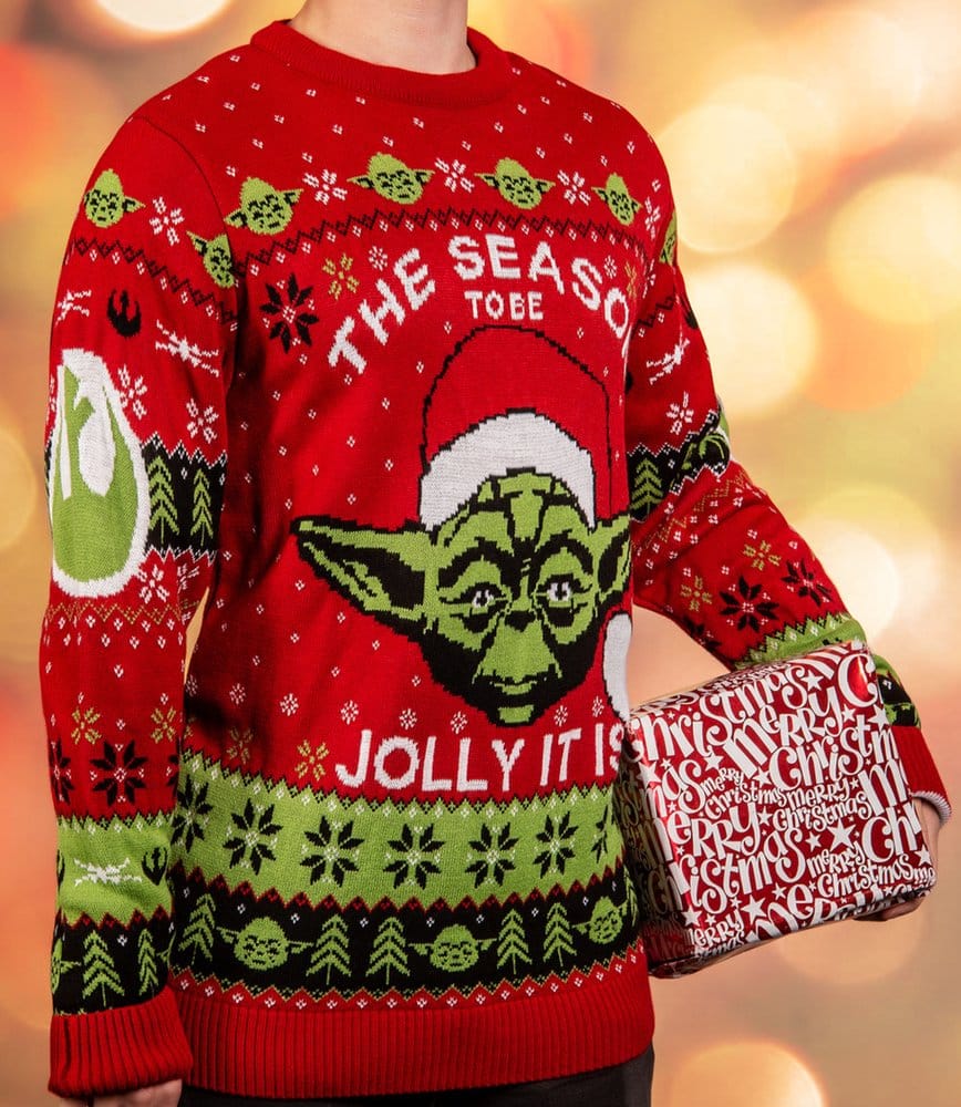 Star Wars Christmas Sweater Yoda Size M