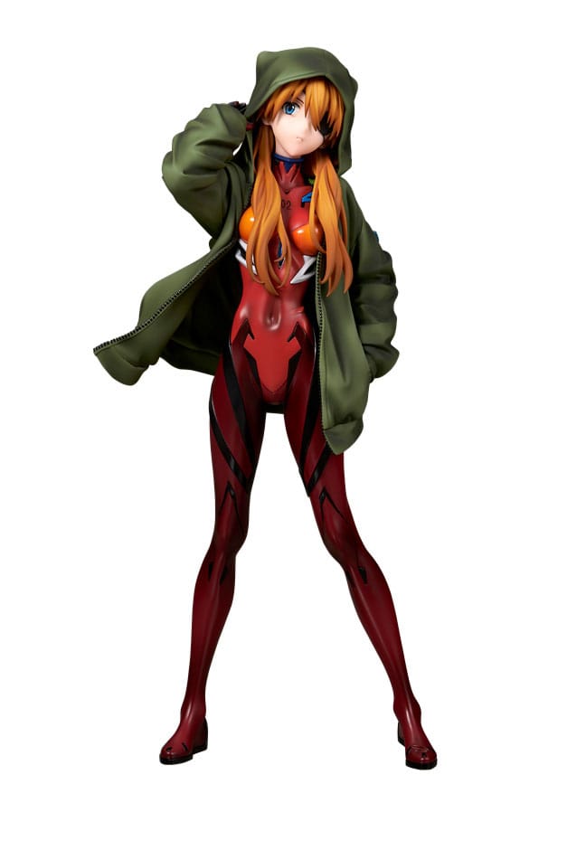 Shin Evangelion Movie PVC Statue 1/7 Shikinami Asuka Langley Hoodie Ver. 23 cm