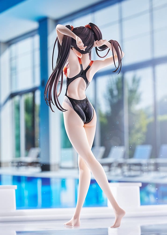 Date A Live Swimsuit Silhouette PVC Figure 1/7 Kurumi Tokisaki Swimwear Ver. 24 cm