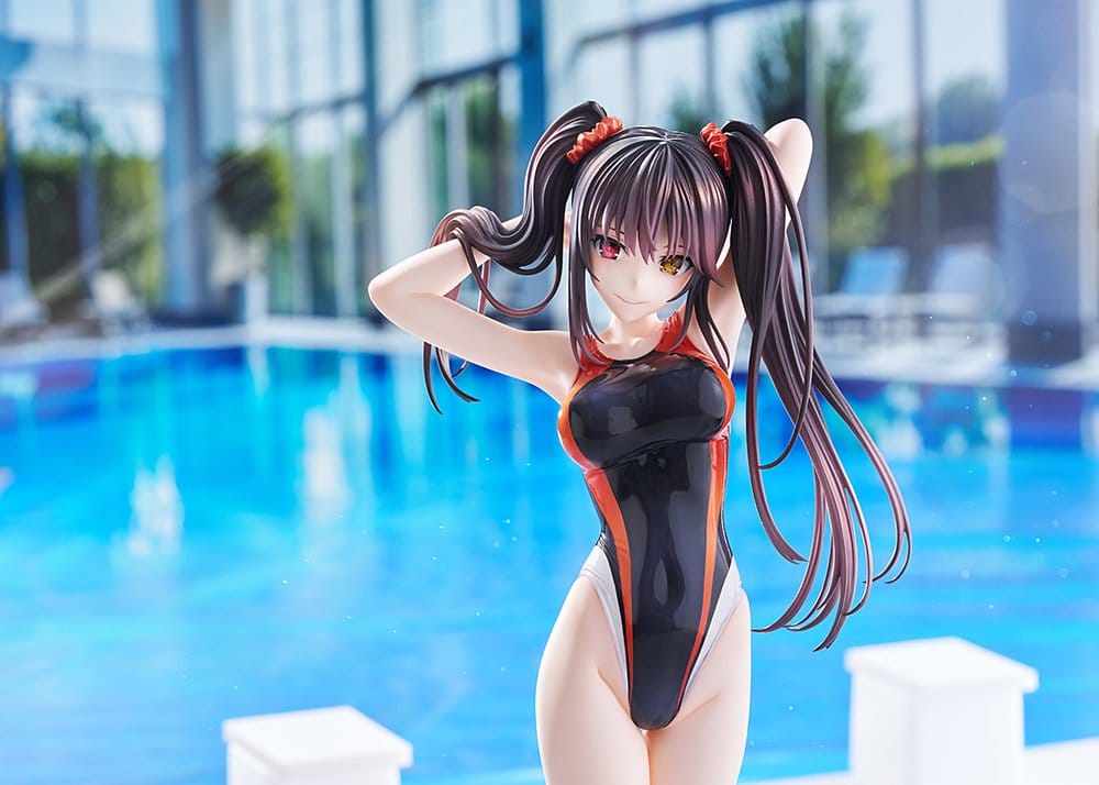Date A Live Swimsuit Silhouette PVC Figure 1/7 Kurumi Tokisaki Swimwear Ver. 24 cm