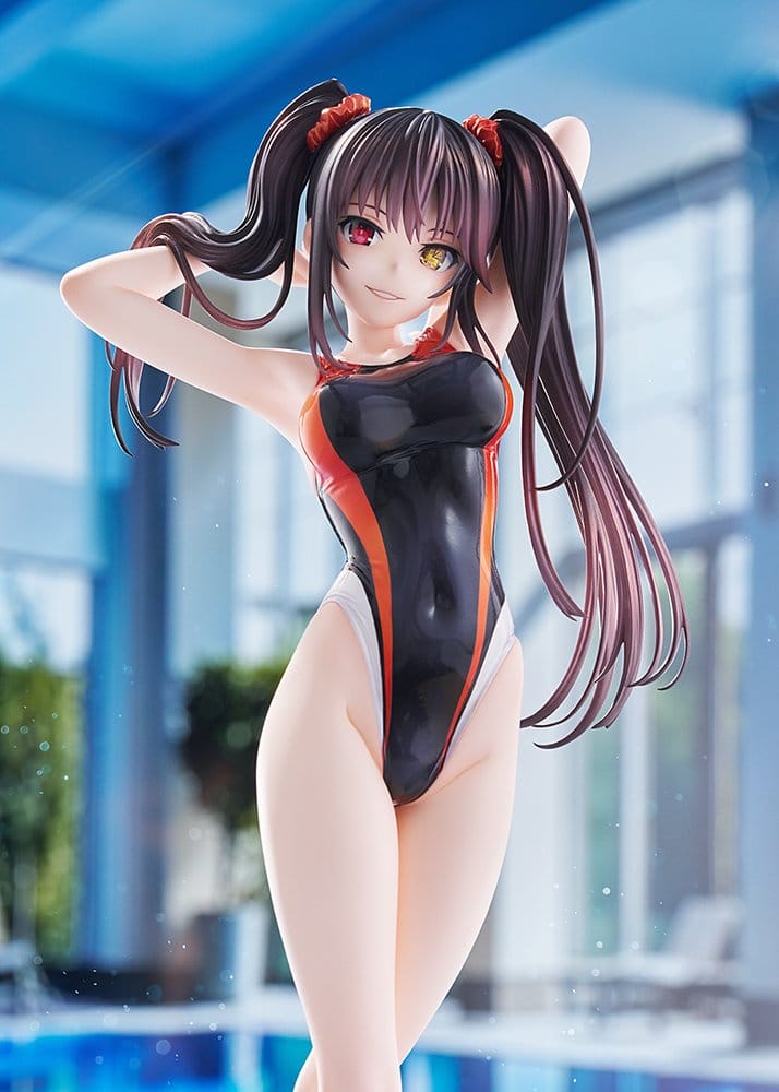 Date A Live Swimsuit Silhouette PVC Figure 1/7 Kurumi Tokisaki Swimwear Ver. 24 cm
