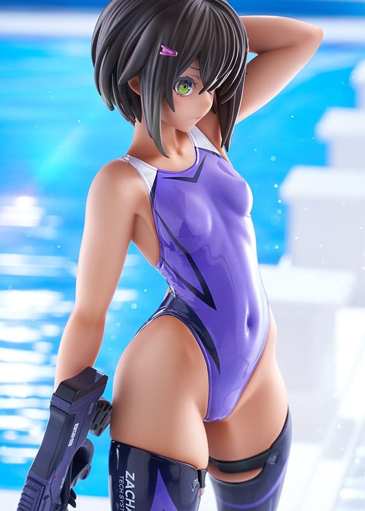 Arms Note PVC Figure 1/7 Buchou-chan of the Swimming Club Purple Swimsuit Ver. 22 cm