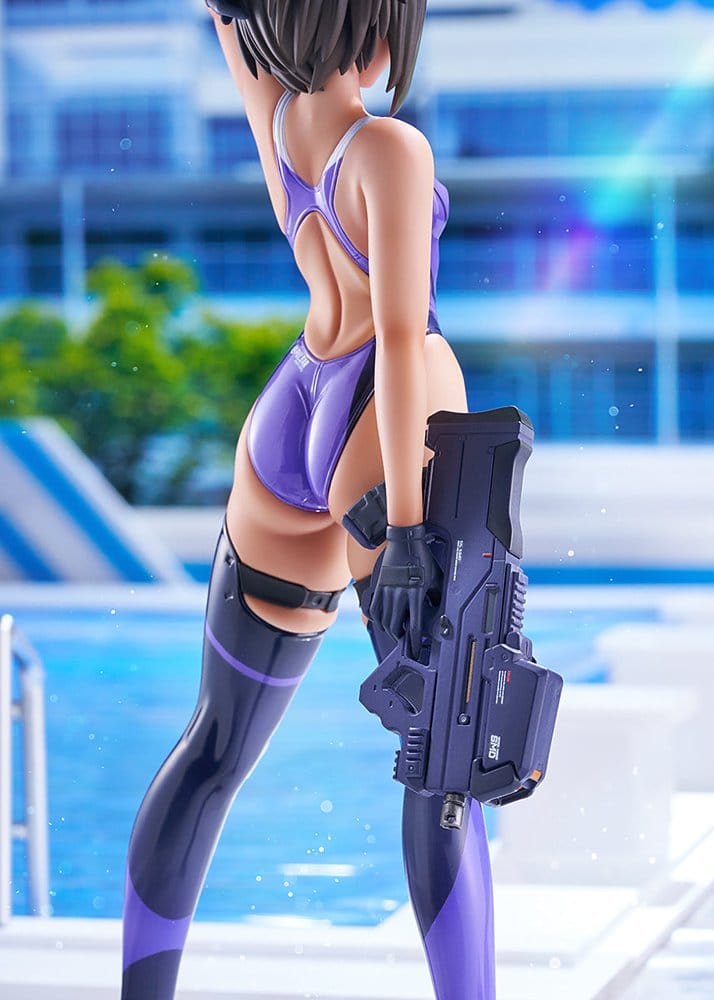 Arms Note PVC Figure 1/7 Buchou-chan of the Swimming Club Purple Swimsuit Ver. 22 cm
