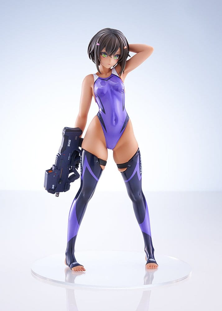 Arms Note PVC Figure 1/7 Buchou-chan of the Swimming Club Purple Swimsuit Ver. 22 cm