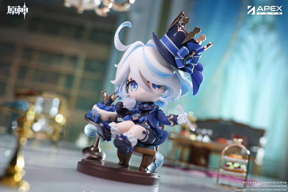 Genshin Impact PVC Statue Furina Amai Gogo no Sanbika Chibi Chara Ver. 13 cm