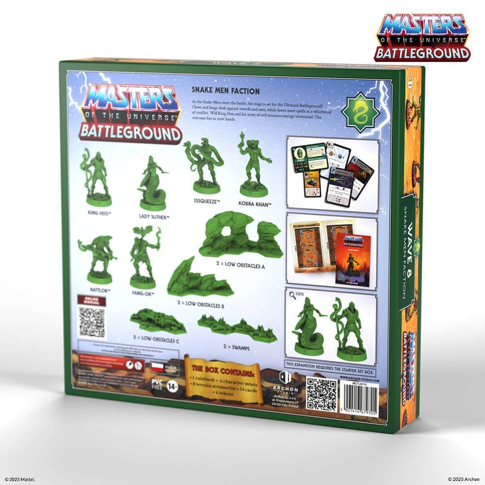 Masters of the Universe: Battleground Miniatures Game Wave 8: Snake Men Faction *Spanish Version*