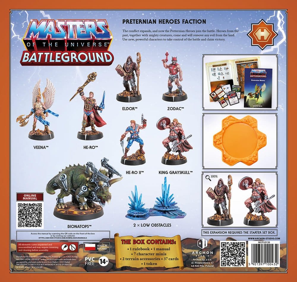 Masters of the Universe: Battleground Miniatures Game Wave 10: Preternian Heroes Faction *French Version*