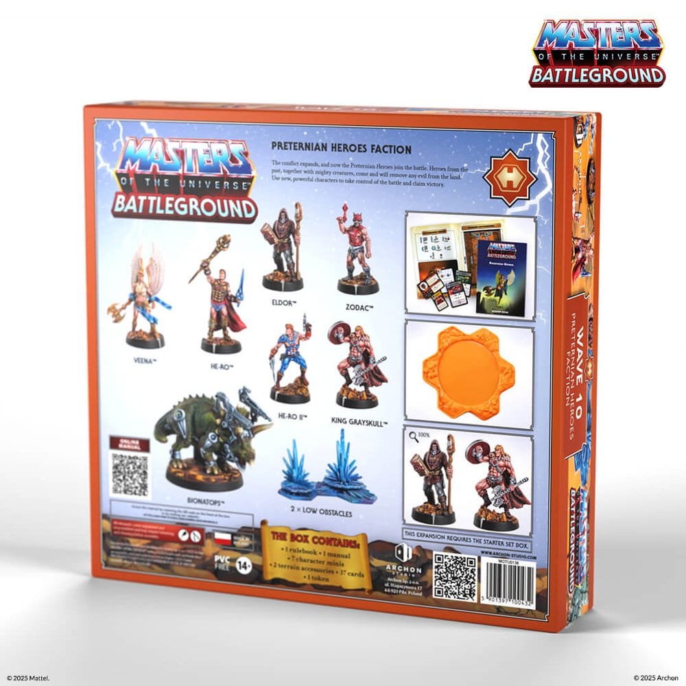 Masters of the Universe: Battleground Miniatures Game Wave 10: Preternian Heroes Faction *Italian Version*