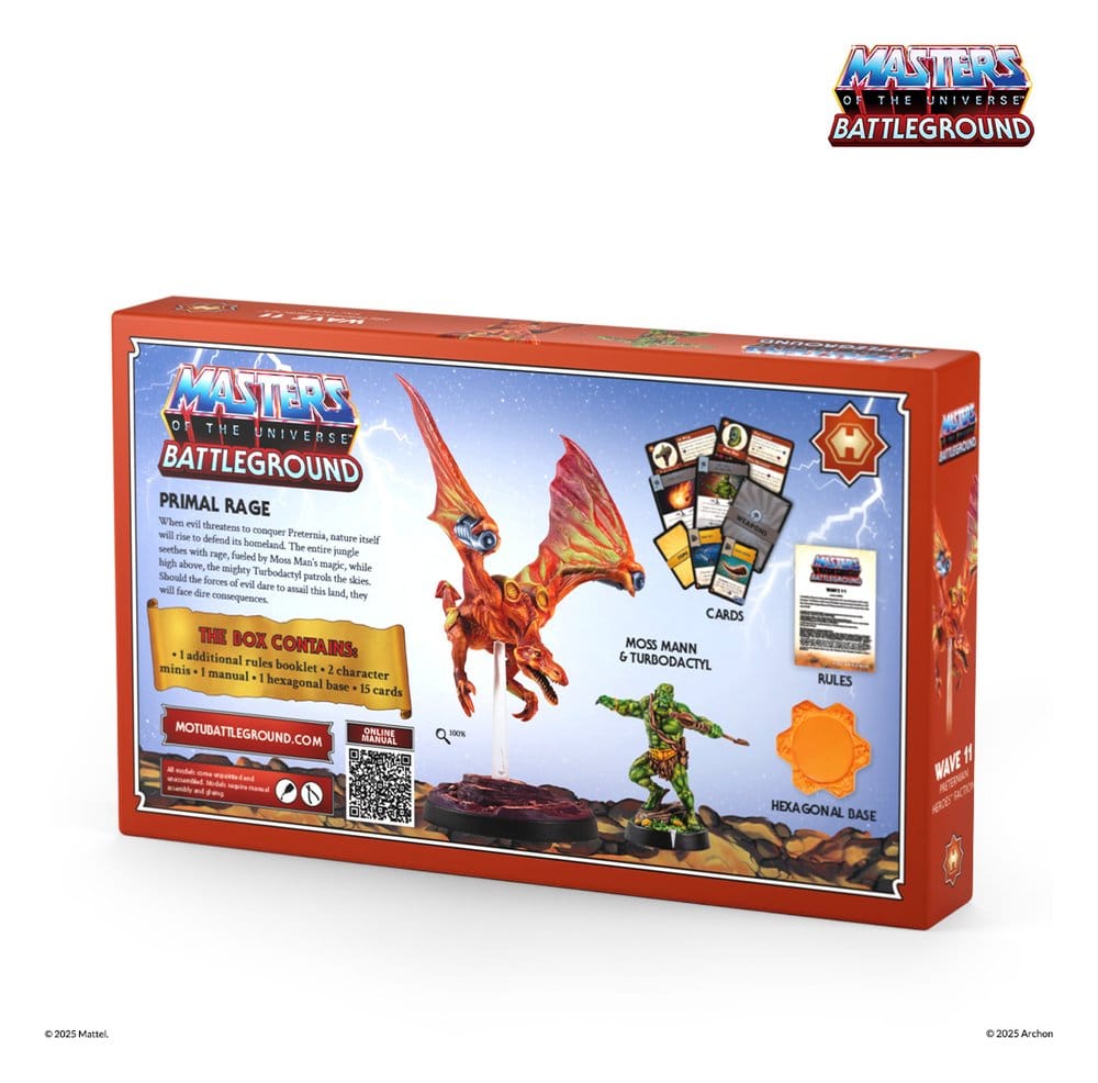Masters of the Universe: Battleground Miniatures Game Wave 11: Preternian Heroes (Moss Man / Turbodactyl) *Spanish Version*
