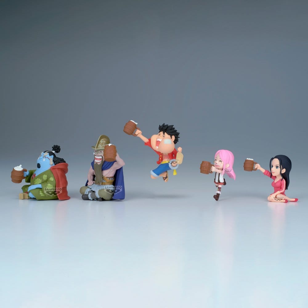 One Piece World Collectable Figure Mini Figures 7 cm Banquet 1 Blind Box Display (12)