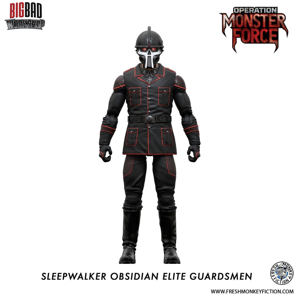 Operation: Monster Force Action Figure 1/12 Sleepwalker Obsidian Elite Guardsmen 15 cm