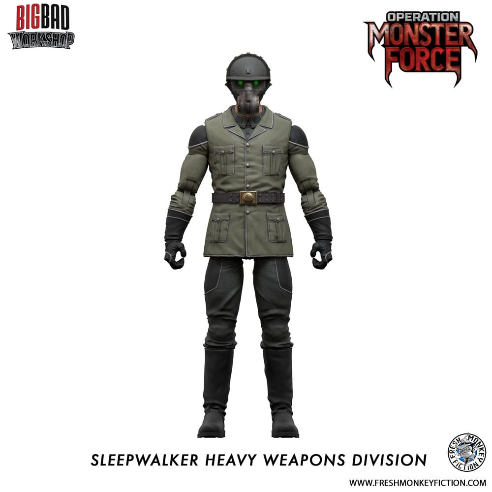 Operation: Monster Force Action Figure 1/12 Sleepwalker Heavy Weapons Division 15 cm