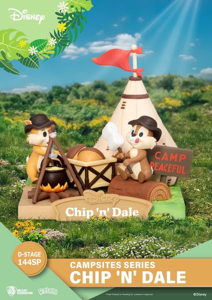 Disney D-Stage Campsite Series PVC Diorama Chip & Dale Special Edition 10 cm