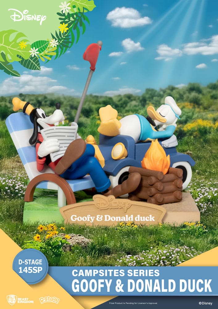 Disney D-Stage Campsite Series PVC Diorama Goofy &amp; Donald Duck Special Edition 10 cm