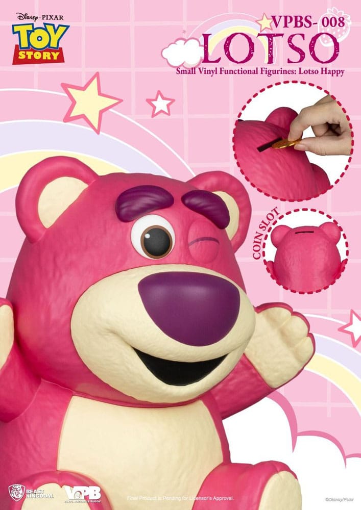 Toy Story Piggy Vinyl Bank Lotso Happy Vers. 25 cm