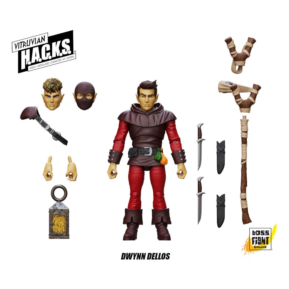 Vitruvian HACKS Actionfigur Halbling Scout Dwynn Dellos
