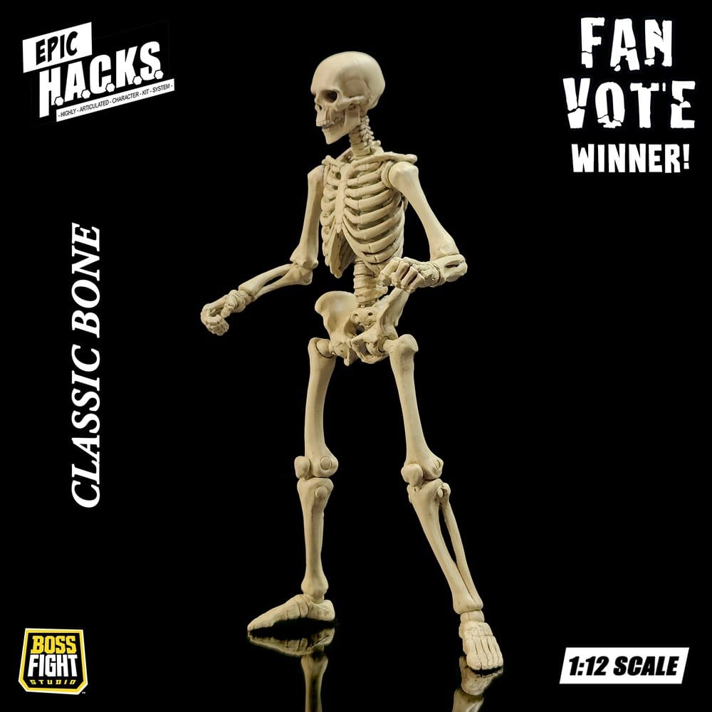 Epic &nbsp;H.A.C.K.S. Action Figure 1/12 Skeleton Blank Classic Bone