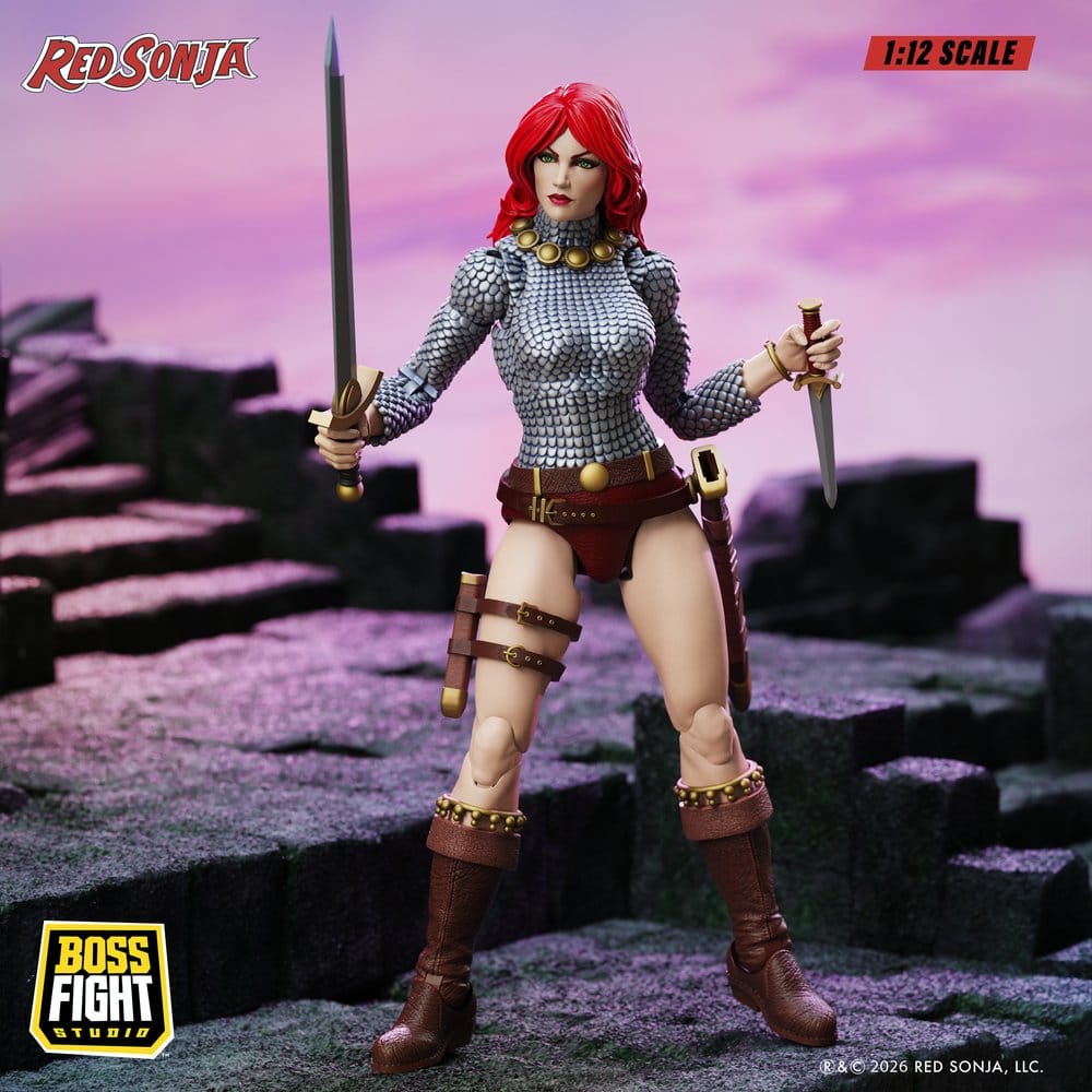 Red Sonja Epic H.A.C.K.S. Action Figure 1/12 Scale Immortal Red Sonja
