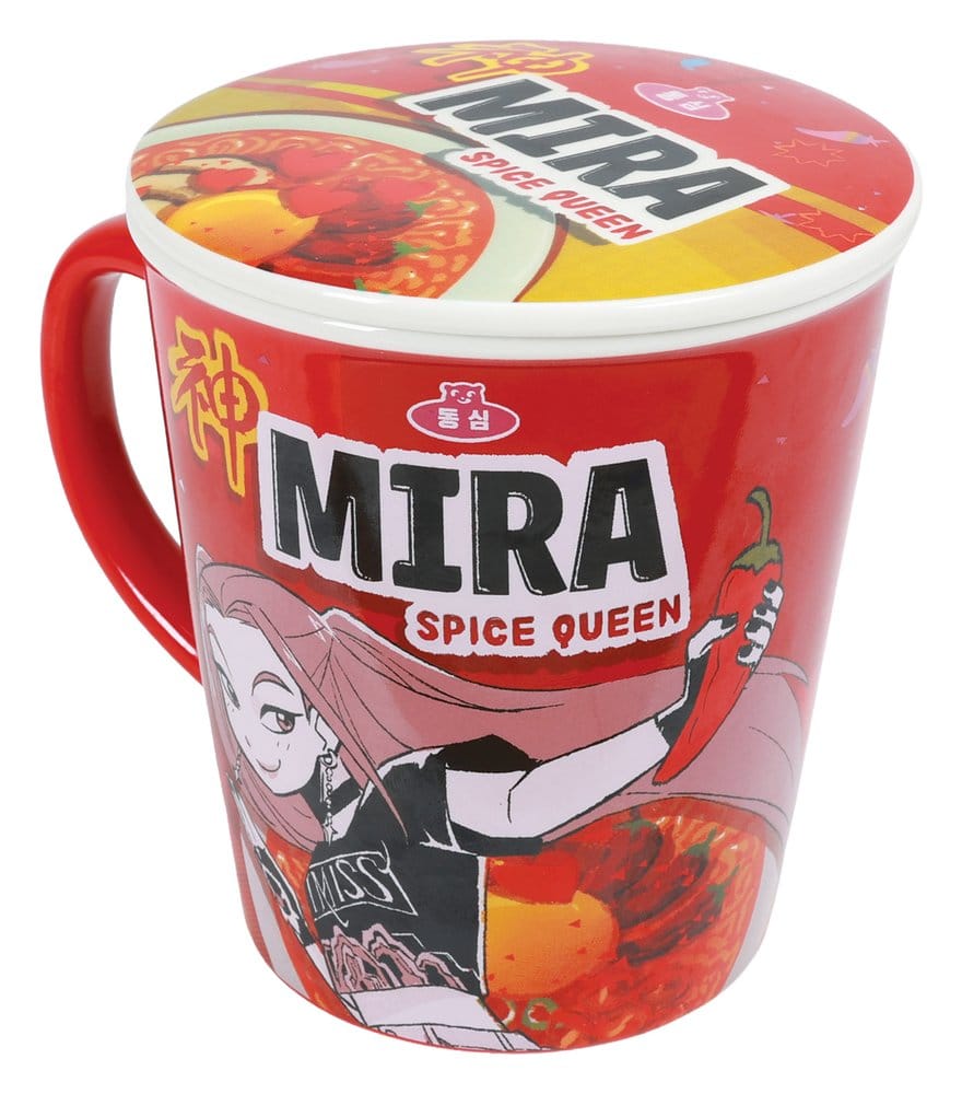 Kpop Demon Hunters Mug with lid Huntr/x Ramen