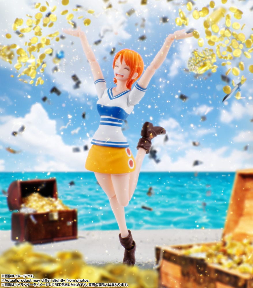 One Piece SH Figuarts Actionfigur Nami Romance Dawn 14 cm