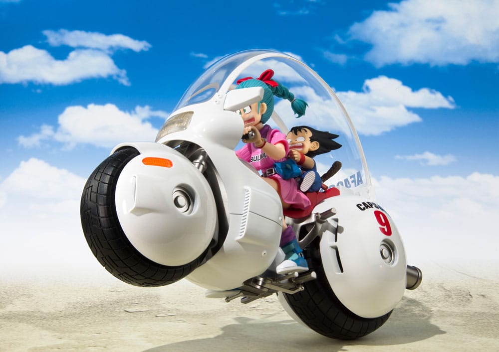 Dragon Ball S.H. Figuarts Vehicle with Figure Bulma's Motorcycle Hoipoi Capsule No. 9 17 cm