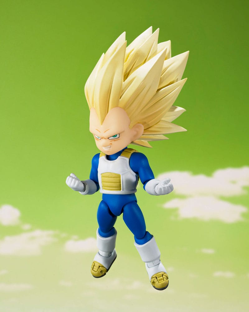 Dragon Ball S.H.Figuarts Action Figure Super Saiyan 3 Vegeta (mini) Daima 8 cm