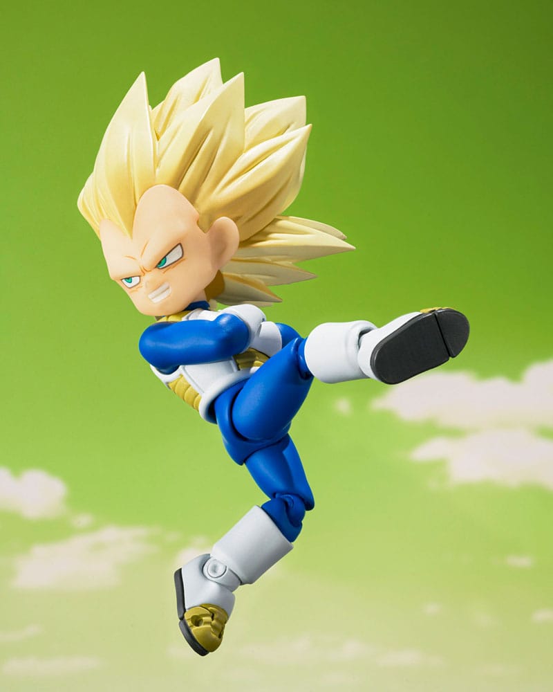 Dragon Ball S.H.Figuarts Action Figure Super Saiyan 3 Vegeta (mini) Daima 8 cm