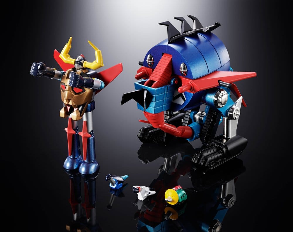 Dino Mech Gaiking Chogokin Action Figure Daikumaryu & Gaiking 20 cm