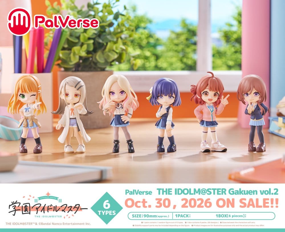 The Idolmaster PalVerse Mini Figures vol.2 Blind Box Display (6)