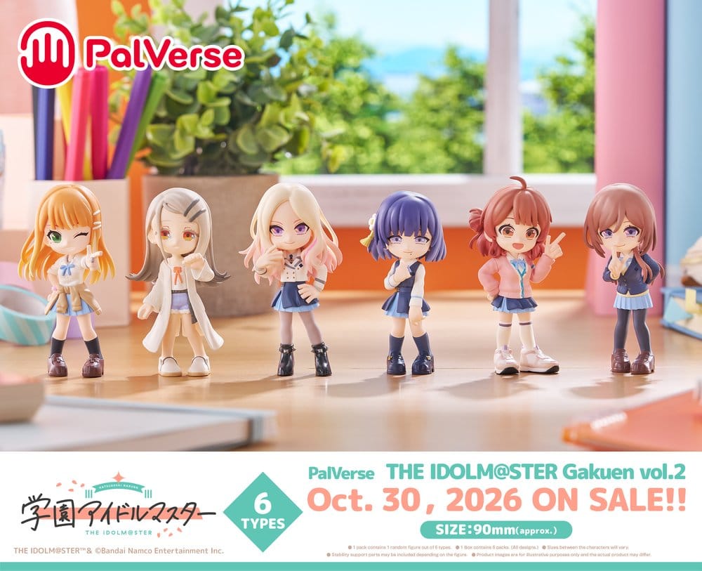 The Idolmaster PalVerse Mini Figures vol.2 Blind Box Display (6)